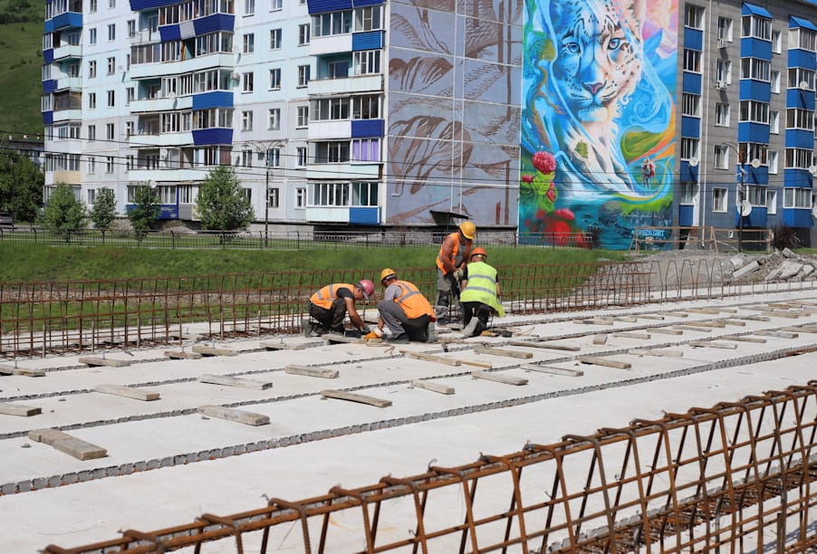 Капитальный ремонт моста через реку Майму в Горно-Алтайске выполнен на 40 %