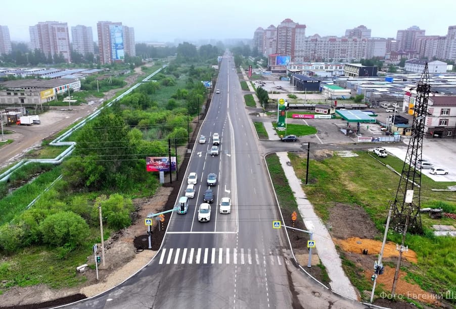 В Благовещенске обновили участок улицы Студенческой